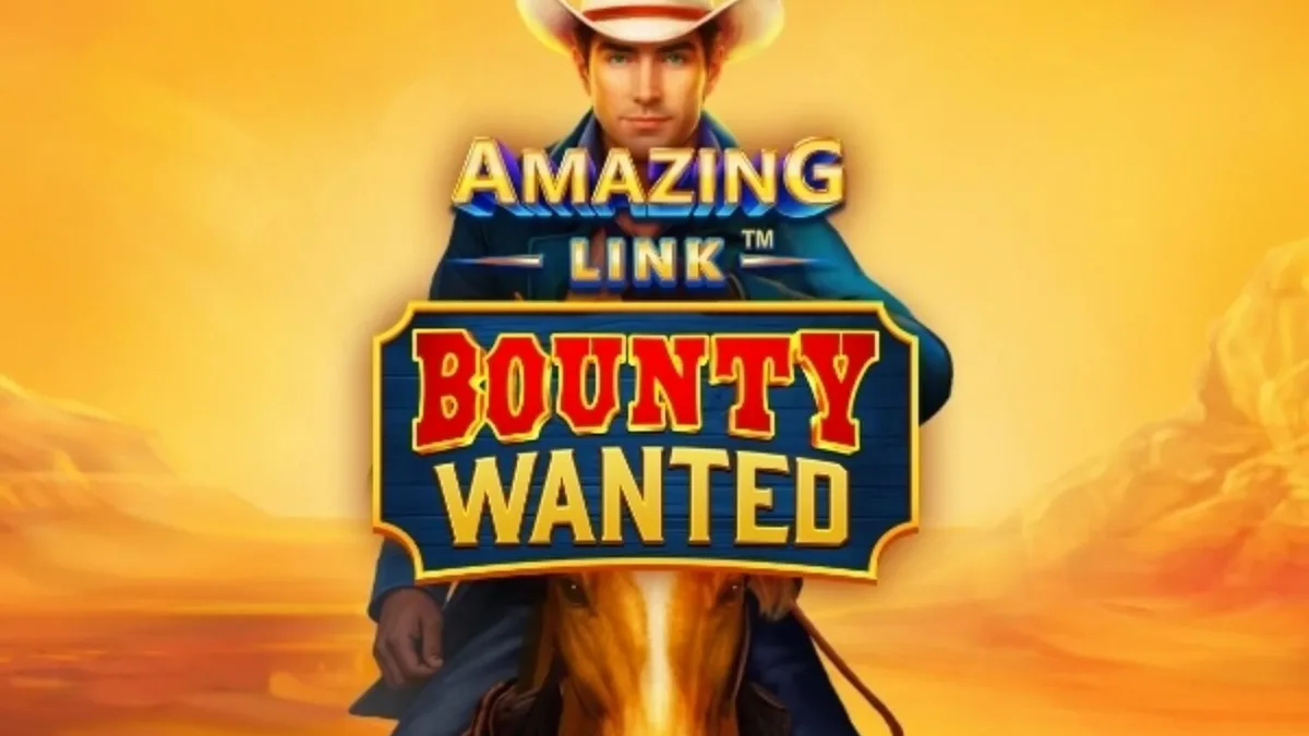 Amazing Link Bounty Wanted স্লটের মরুভূমি এবং কাউবয় থিমযুক্ত ইন্টারফেস